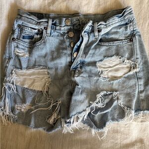 American Eagle Outfitters Light Blue Denim Shorts